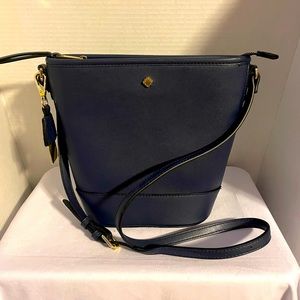Crown & Ivy Navy Bucket Bag